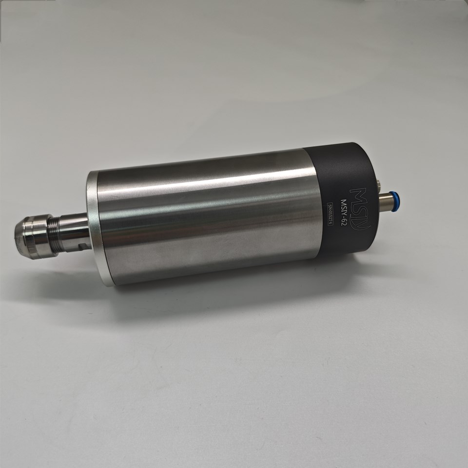 MSIY-6208 electric spindle is a high torque electric spindle with an outer diameter of 62mm. It has a power of 500W and a torque of 1N. m, and can hold tools with a diameter of 13mm. It can be used for cutting, drilling, milling, chamfering, and other processing.