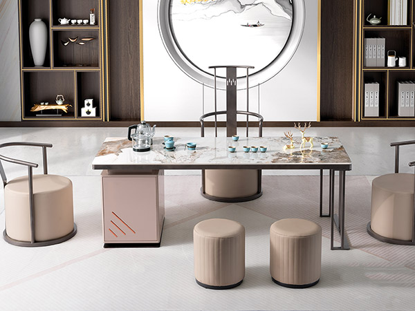 优质太空灰喷涂钢架茶几