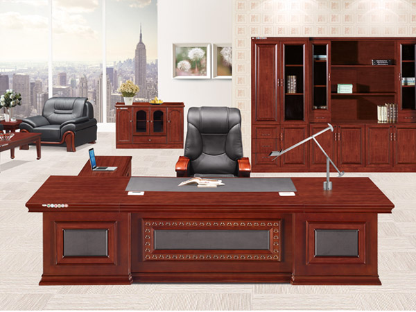 实木班台中式办公桌