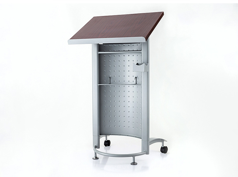 现代简约钢制演讲台发言台