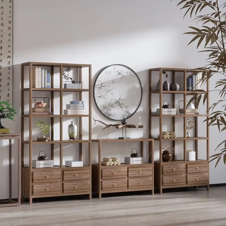 中式实木博古架