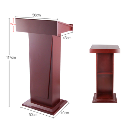 实木油漆演讲台发言台